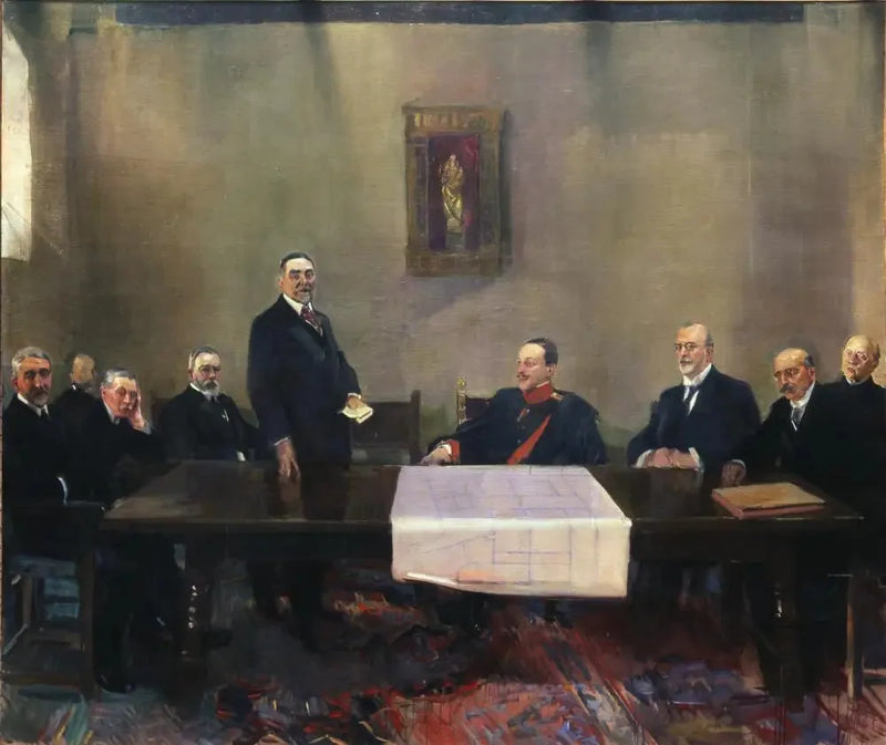 Meeting of the Patronage of the Casa-Museo de El Greco, Toledo - Joaquín Sorolla