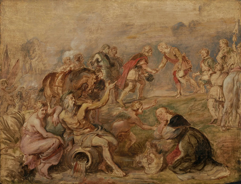 Meeting of King Ferdinand of Hungary and Cardinal Infant Ferdinand of Spain at Nördlingen - Peter Paul Rubens