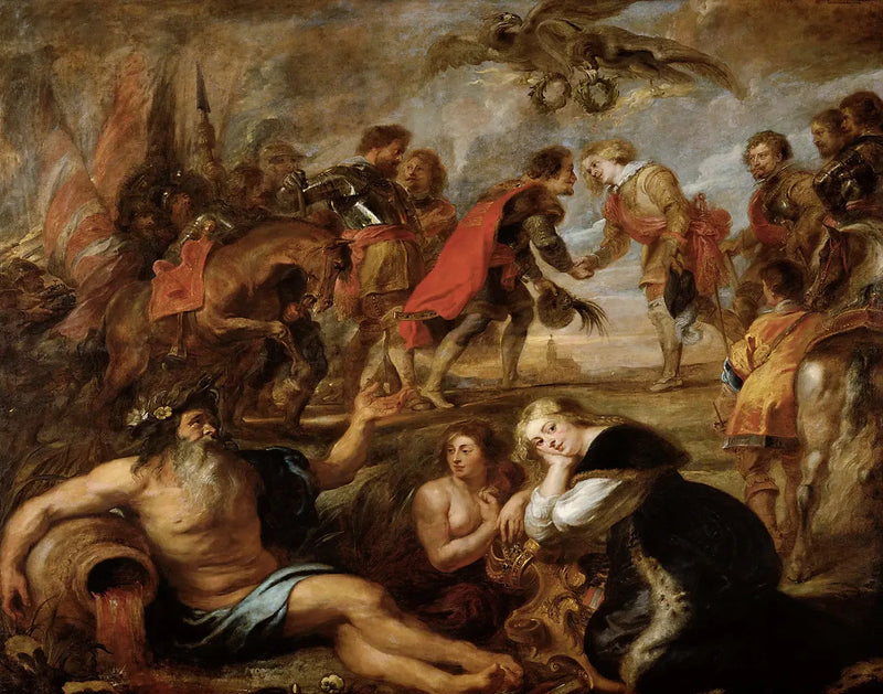 Meeting of King Ferdinand and Cardinal Infant Ferdinand at Nördlingen - Peter Paul Rubens