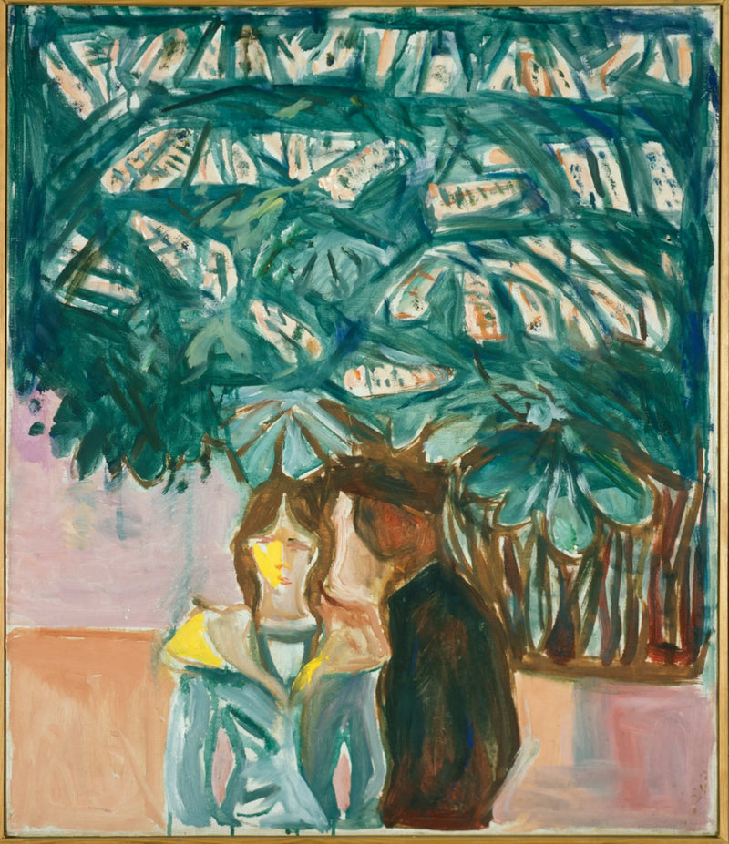 Meeting Under a Chestnut Tree - Edvard Munch
