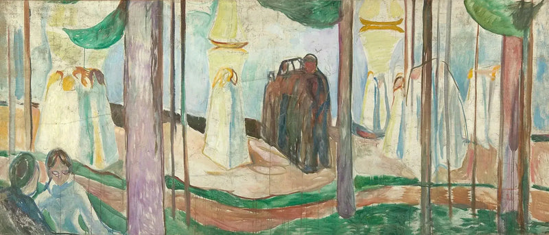 Meeting on the Beach - Edvard Munch