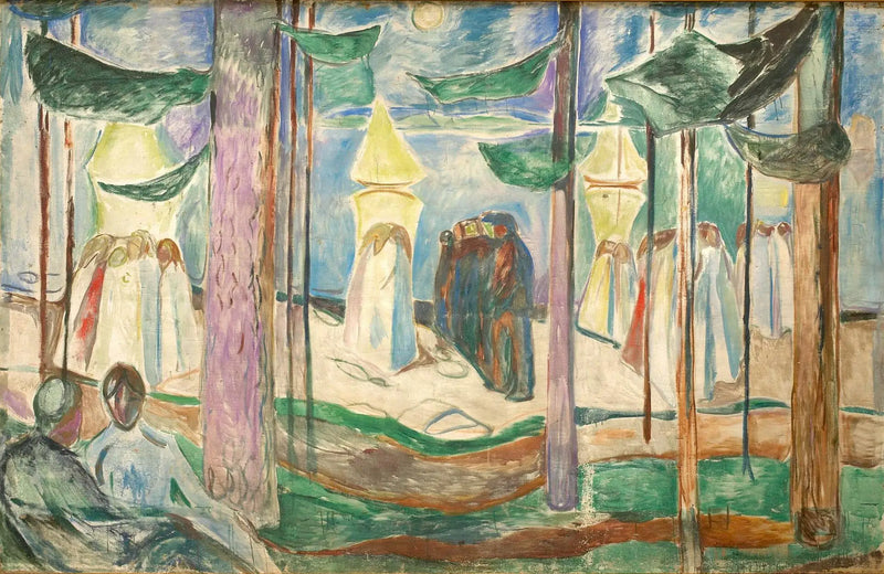 Meeting on the Beach - Edvard Munch