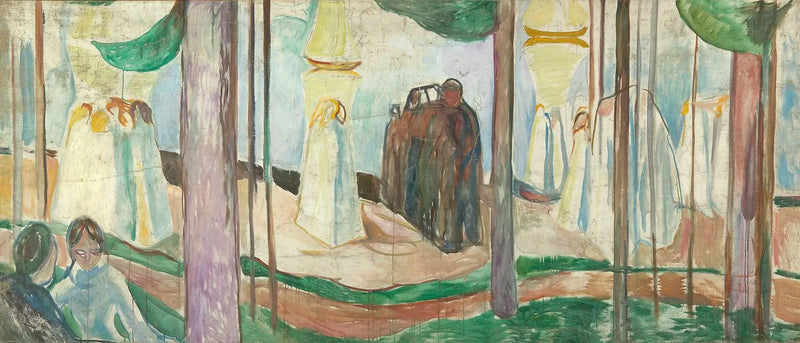 Meeting on the Beach - Edvard Munch