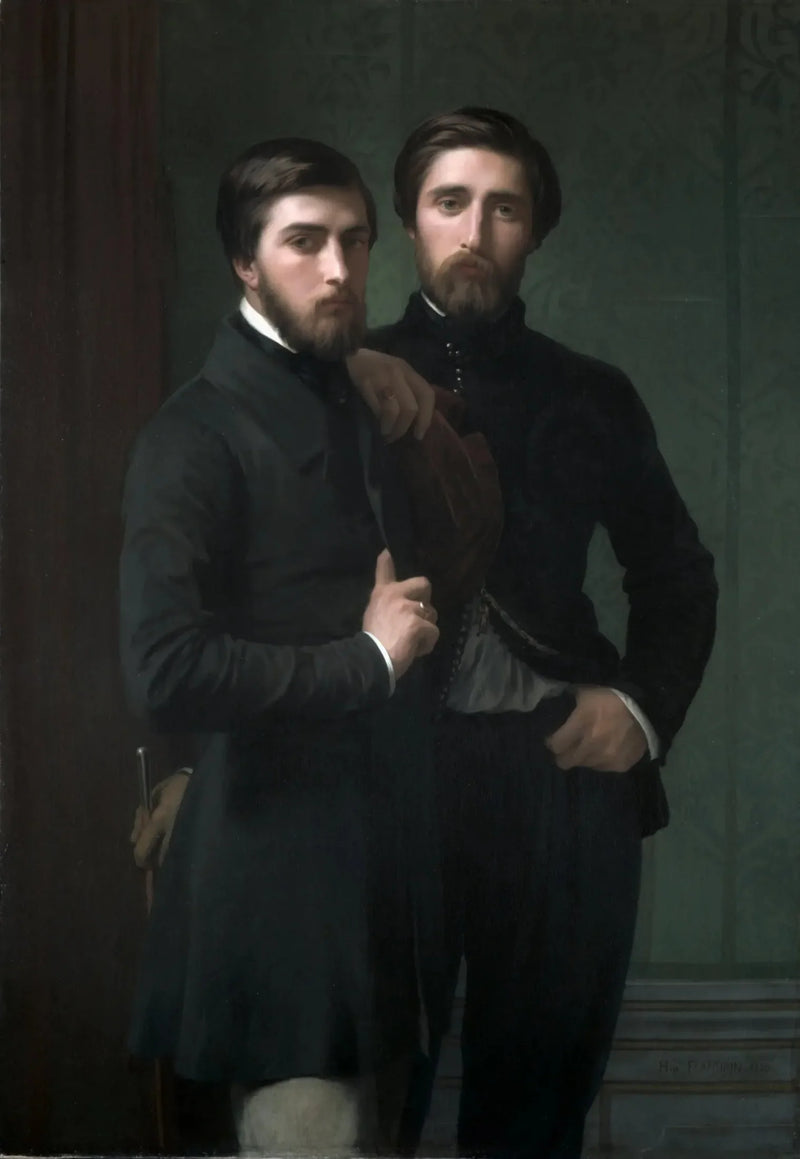 René-Charles Dassy and his brother Jean-Baptiste-Claude-Amédé Dassy - Hippolyte Flandrin