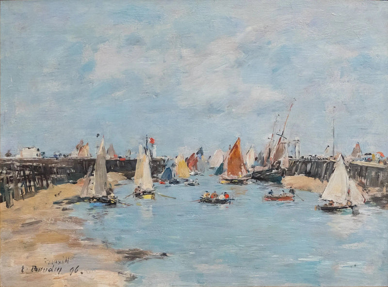 Return of the Fishing Boats to Trouville - Eugène Boudin
