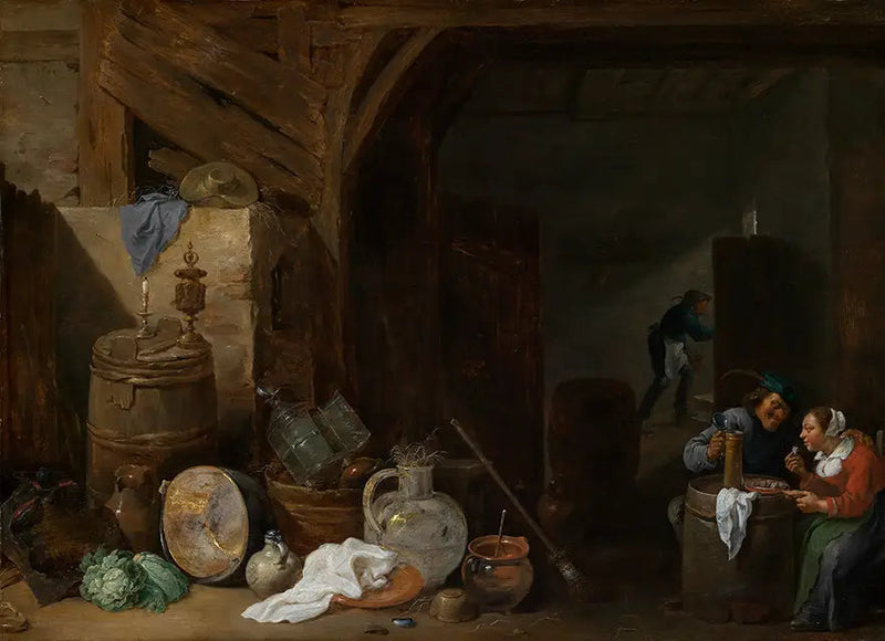 Meal in the Barn - David Teniers the Younger