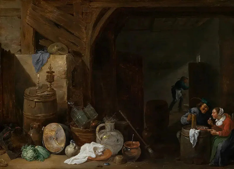Meal in the Barn - David Teniers the Younger