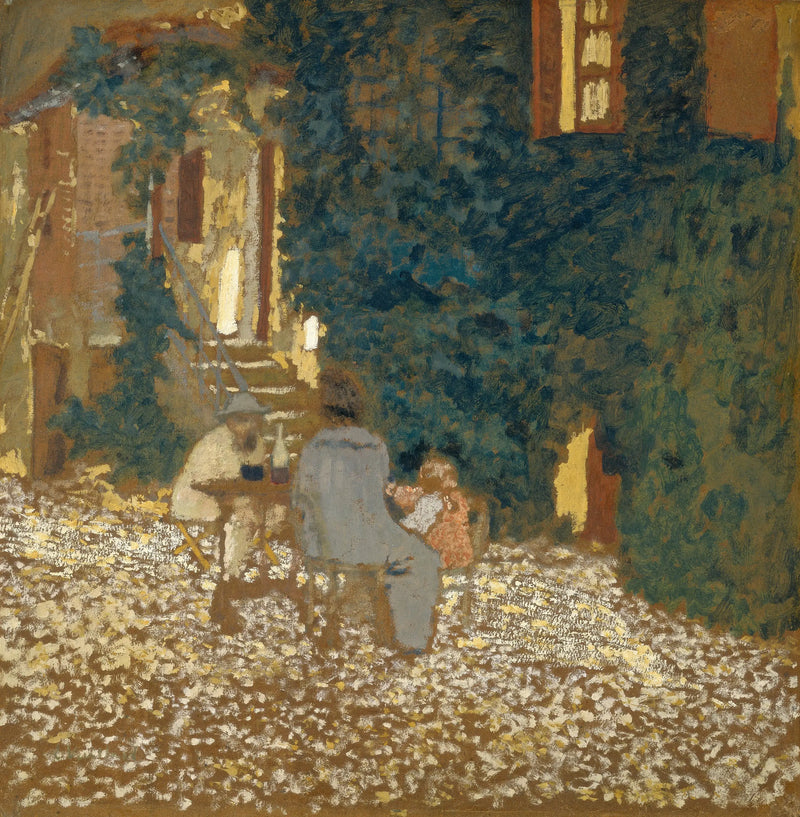 Meal in a Garden - Édouard Vuillard