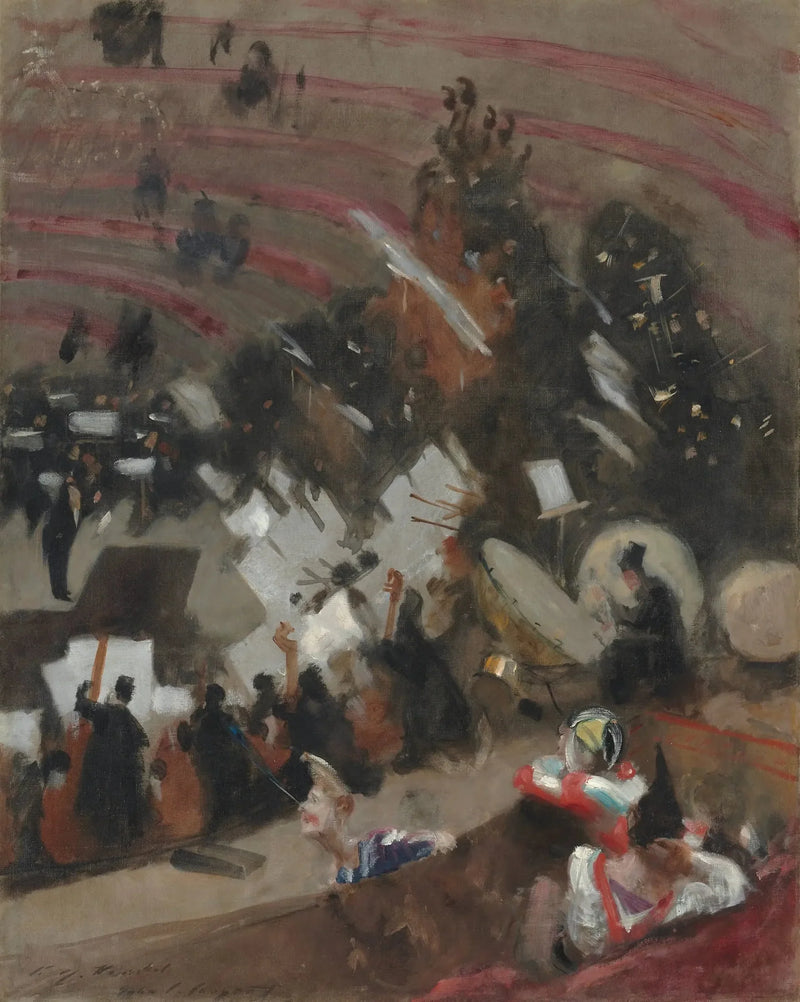 Rehearsal of the Pasdeloup Orchestra at the Winter Circus - John Singer Sargent