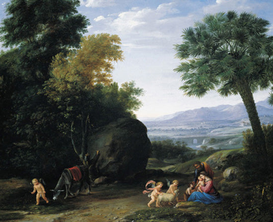 Repos pendant la fuite en Egypt - Claude Lorrain