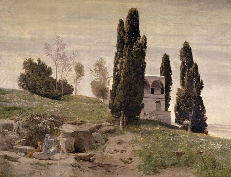 Pendant Necklace Repos of the Flight into Egypt - Arnold Böcklin