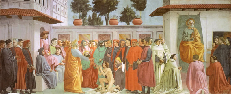 Resurrection of the Son of Theophilus and Saint Peter in the pulpit - Filippino Lippi