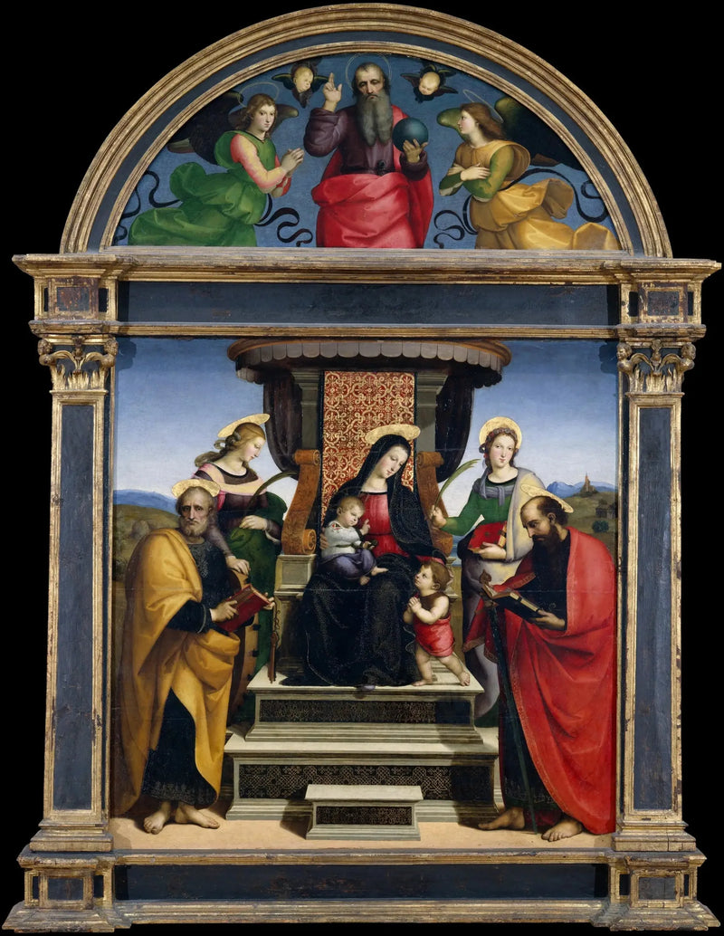 Altarpiece with Columns - Raphael Sanzio