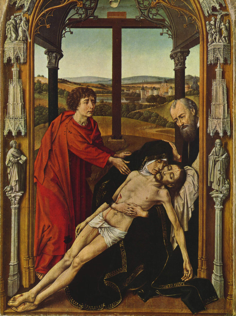 Retable de Capilla Real : Lamentation - Juan de Flandes