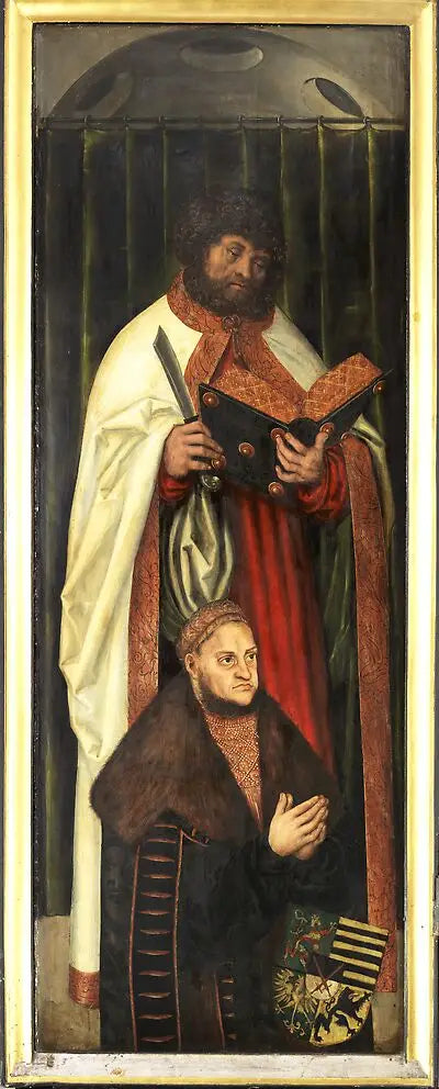 Retable de l'église Sainte-Catherine de Zwickau [left wing] - Lucas Cranach the Elder