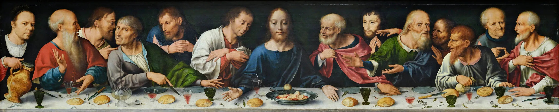 Retable de la Déploration du Christ : La Cène - Joos van Cleve image 1 reproduction d’œuvre d’art à l’huile