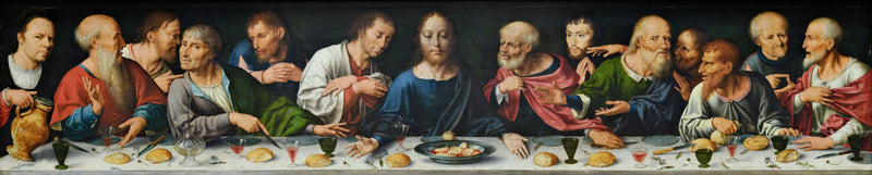 Retable de la Déploration du Christ : La Cène - Joos van Cleve