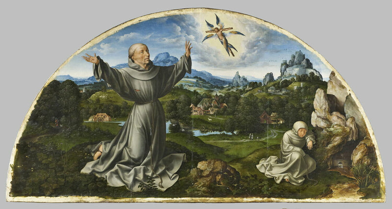 Retable de la Déploration du Christ : The Stigmatization of Saint Francis of Assisi - Joos van Cleve