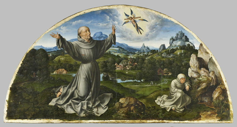 Retable de la Déploration du Christ : The Stigmatization of Saint Francis of Assisi - Joos van Cleve