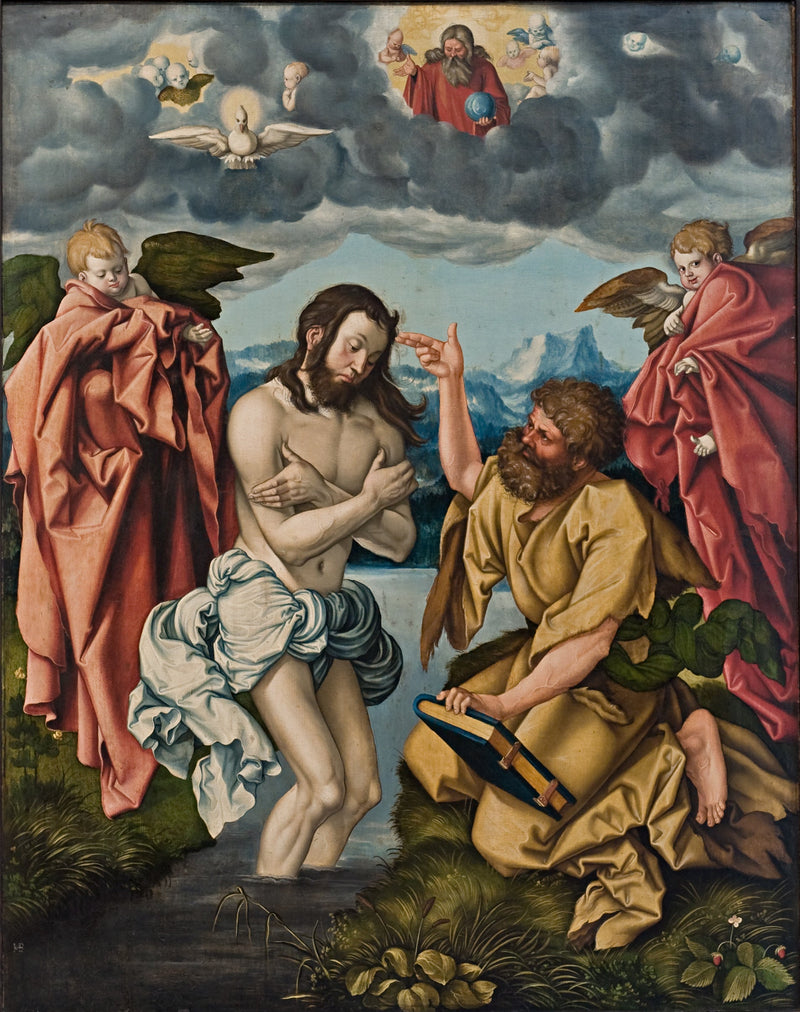 Saint John Altarpiece: Baptism of Christ - Hans Baldung Grien