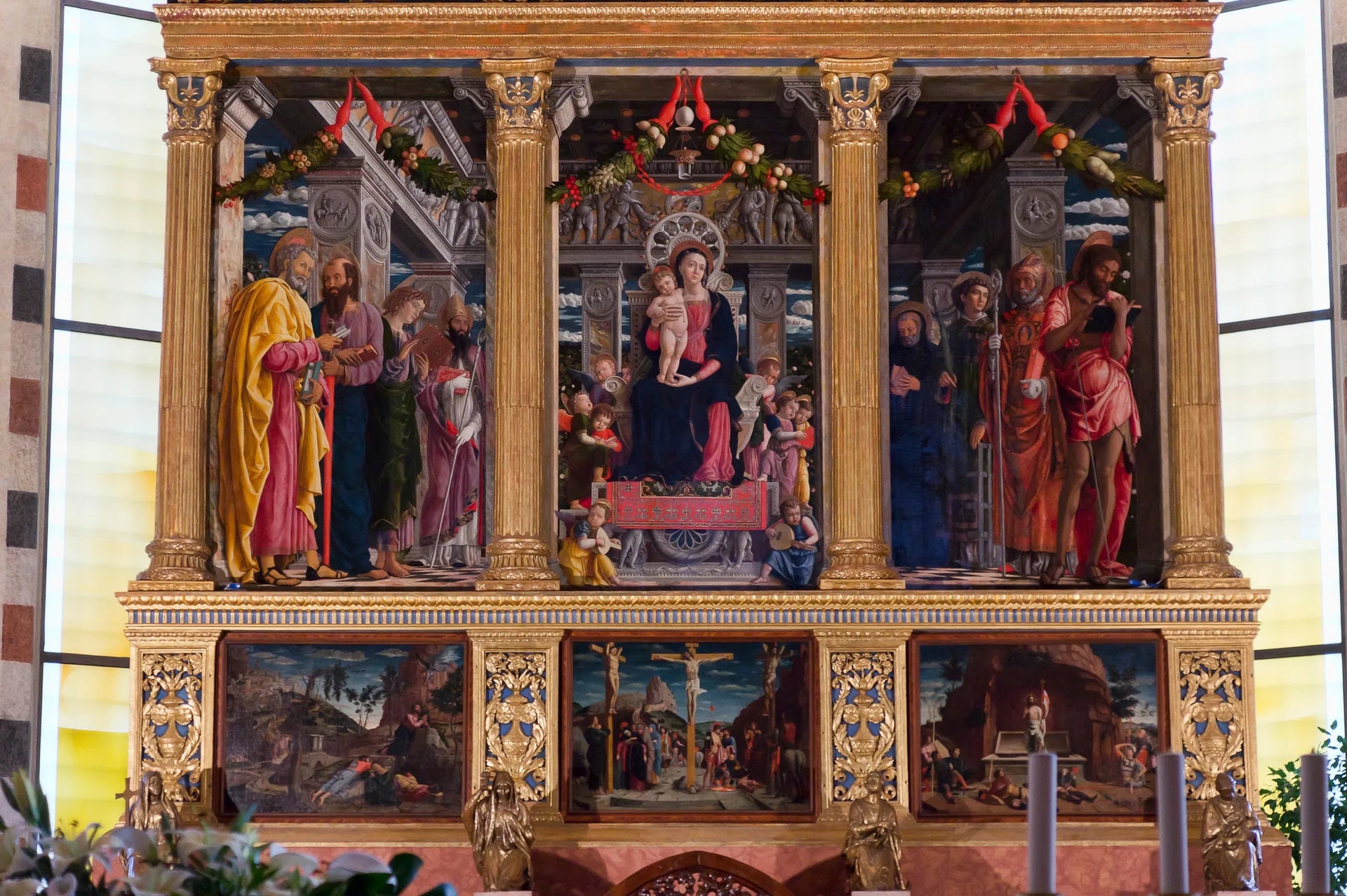 retable de San Zeno - Andrea Mantegna image 1 reproduction de peinture à l’huile