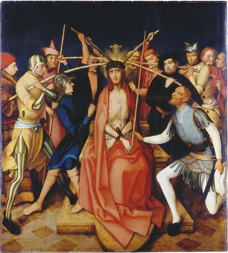 Dominican altarpiece of Frankfurt: Christ Crowned with Thorns - Hans Holbein the Elder