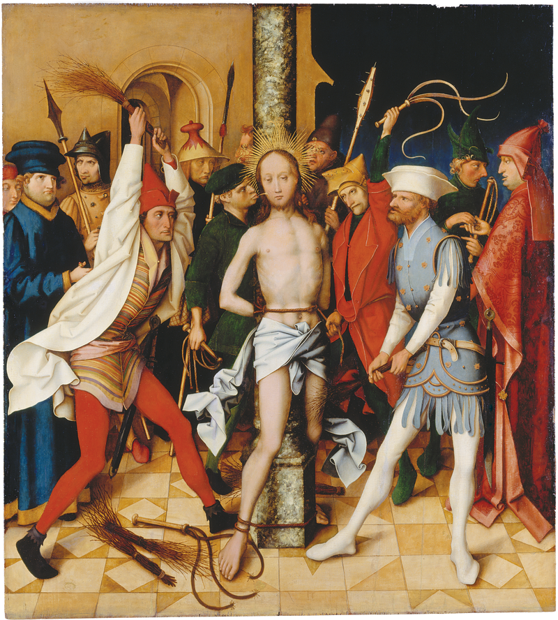 Dominican altarpiece of Frankfurt: Flagellation - Hans Holbein the Elder