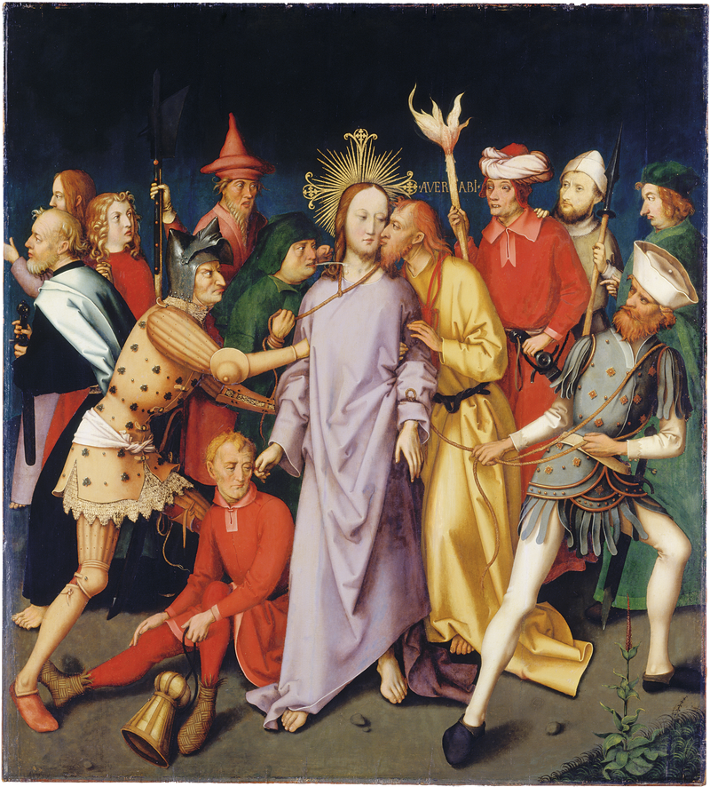 Dominican altarpiece of Frankfurt: The Arrest of Christ - Hans Holbein the Elder