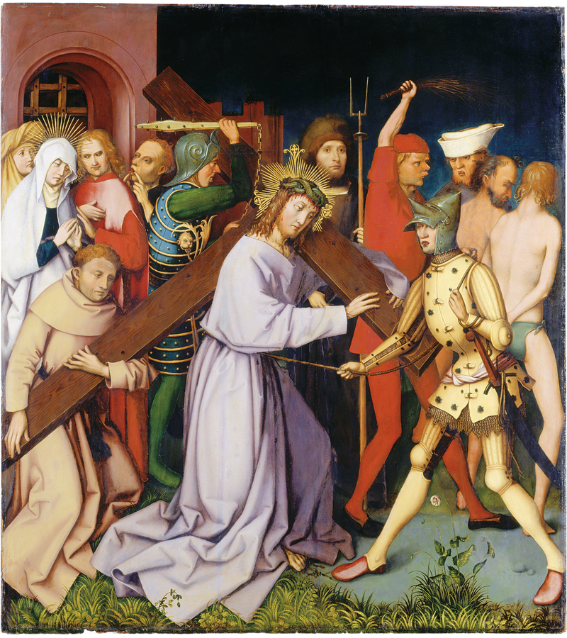 Dominican altarpiece of Frankfurt: Port of the Cross - Hans Holbein the Elder