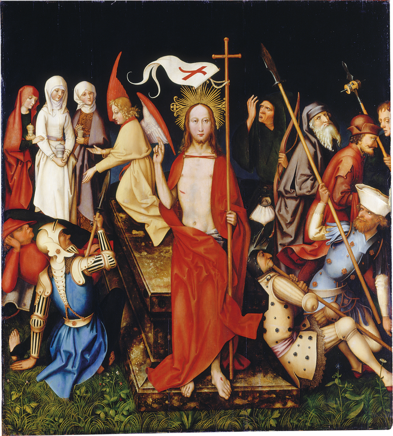 Dominican altarpiece of Frankfurt: Resurrection - Hans Holbein the Elder