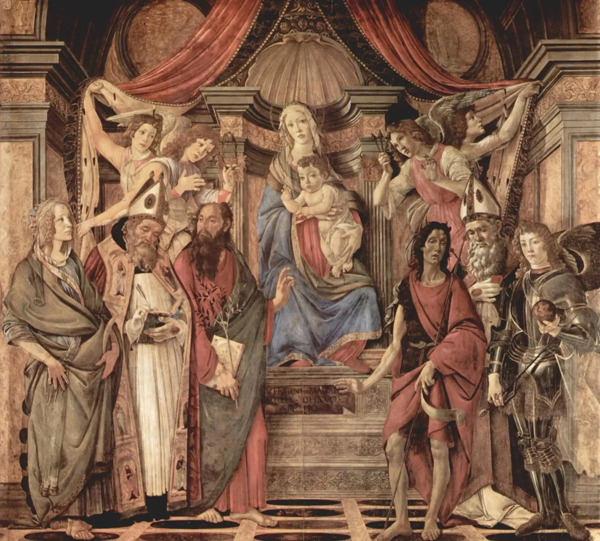 The Altarpiece of San Barnaba, circa 1487-1488 - Sandro Botticelli