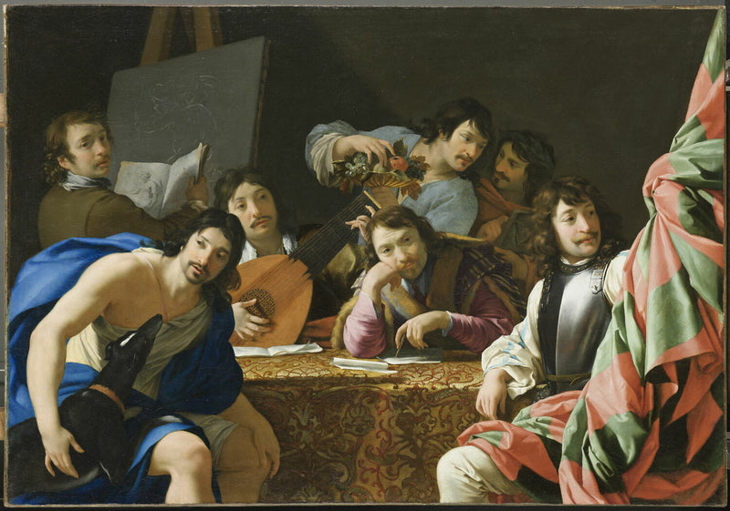Friends Gathering - Eustache Le Sueur