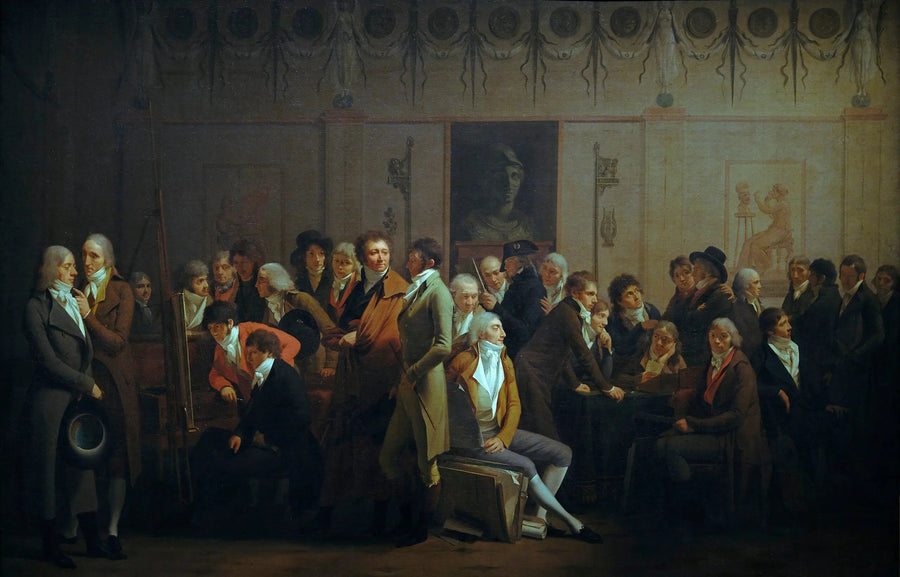 Artists' Gathering in Isabey's Studio - Louis-Léopold Boilly