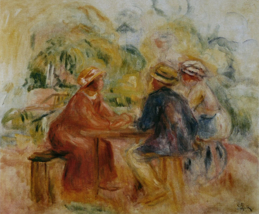 Meeting in the Garden - Pierre-Auguste Renoir