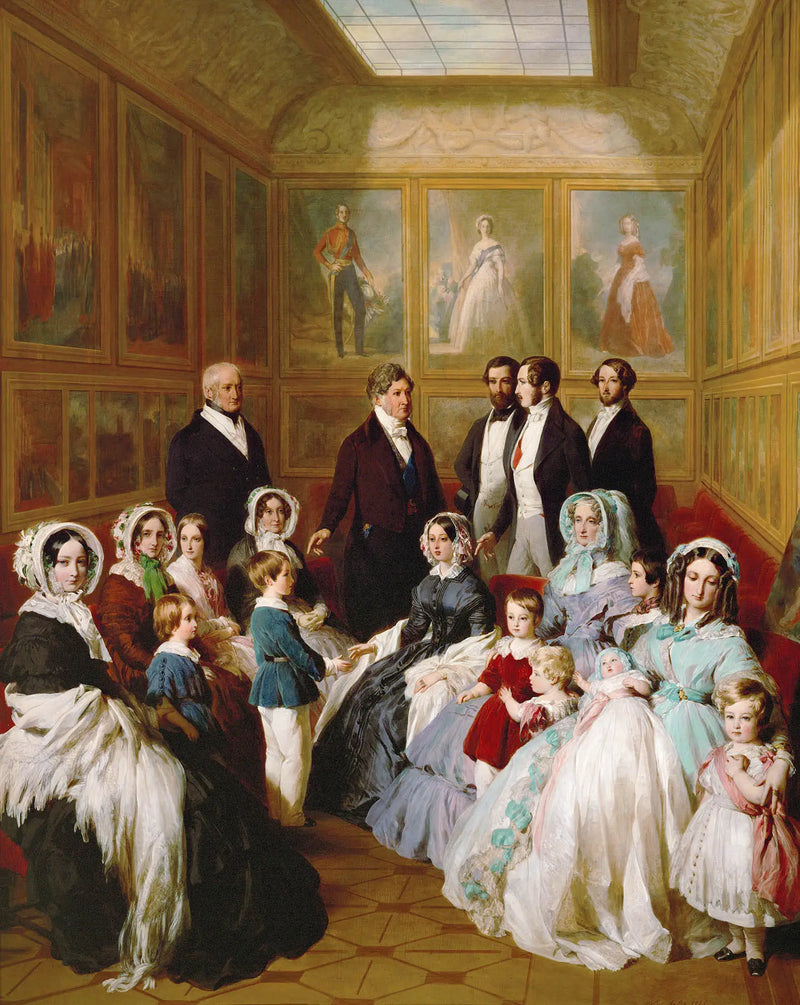 Family reunion in the Victoria Gallery at the Château d'Eu, September 8, 1845 - Franz Xaver Winterhalter