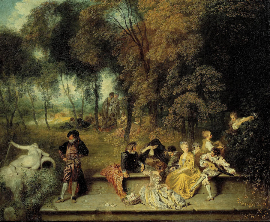 Outdoor Gathering - Antoine Watteau