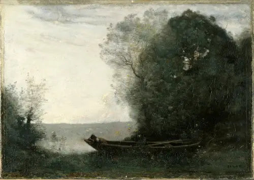 Reverie on the Pond - Jean-Baptiste Camille Corot