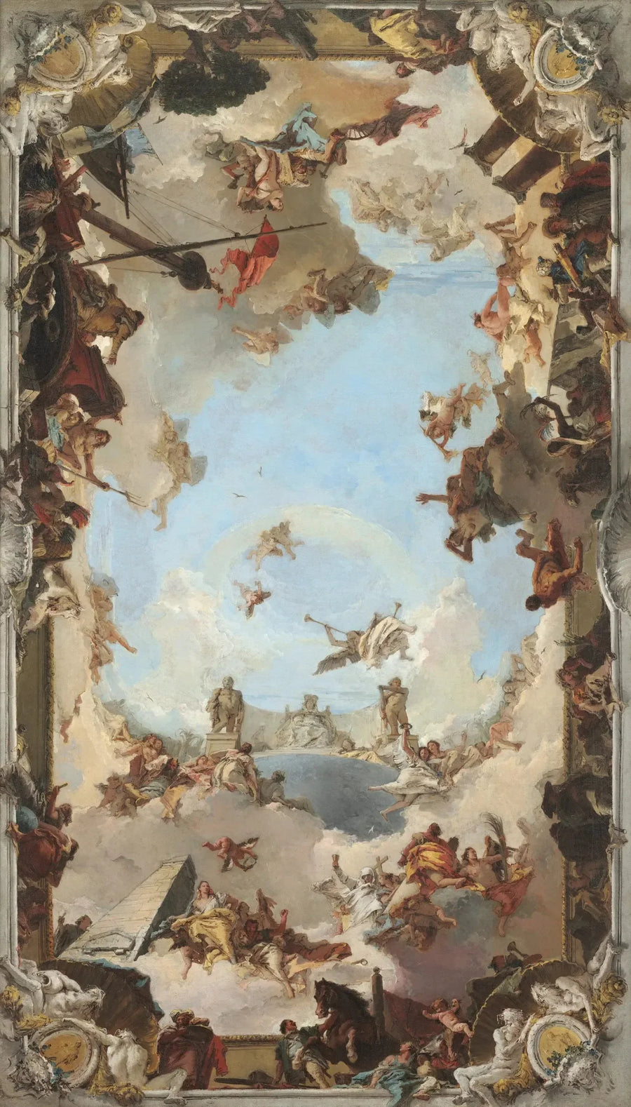 Richesse et avantages de la monarchie espagnole under Charles III - Giovanni Battista Tiepolo