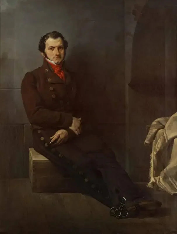 Portrait of Count Arese in prison - Francesco Hayez