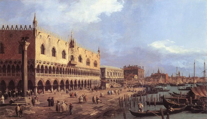 Riva degli Schiavoni towards the east - Canaletto