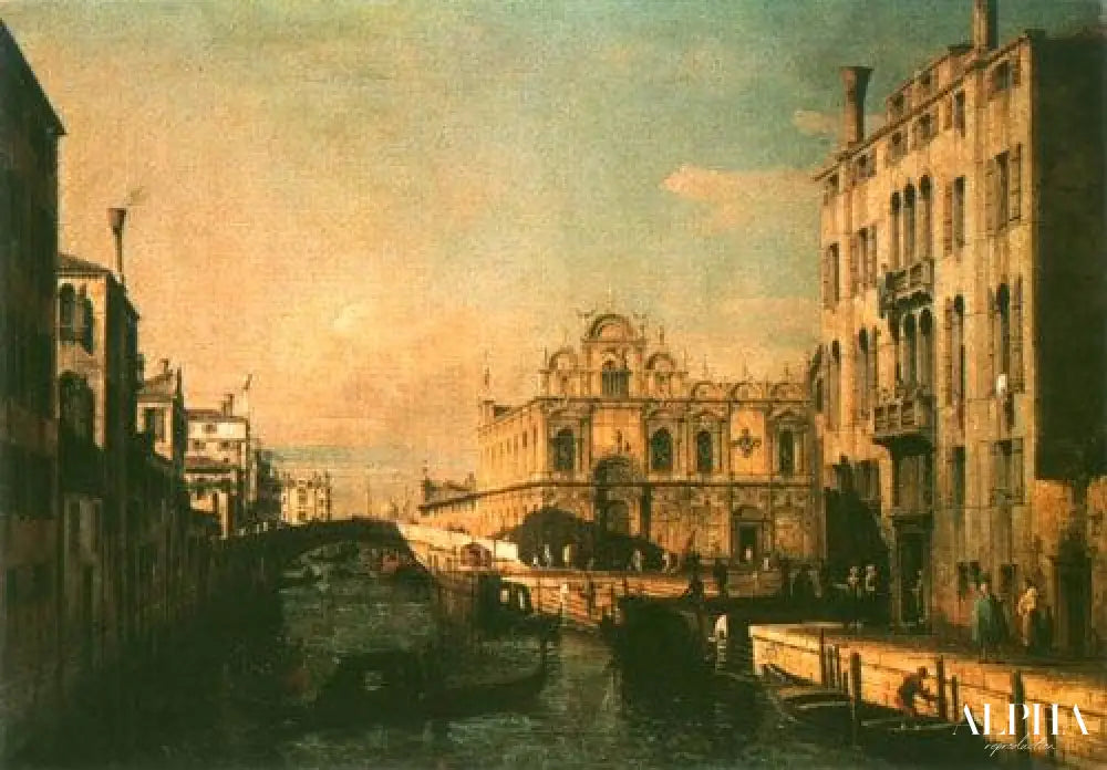 Riva les Mendicanti et Scuola di Saint Marco - Canal Giovanni Antonio - Reproductions de tableaux et peintures haut de gamme