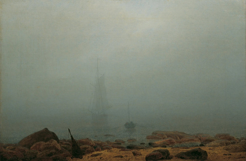 Shore in the Fog - Caspar David Friedrich