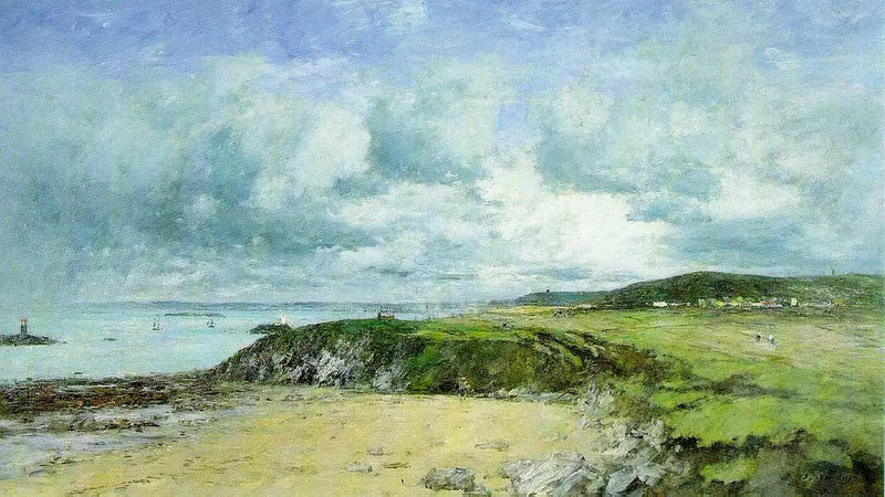 Shore of Portrieux, Côtes-du-Nord - Eugène Boudin
