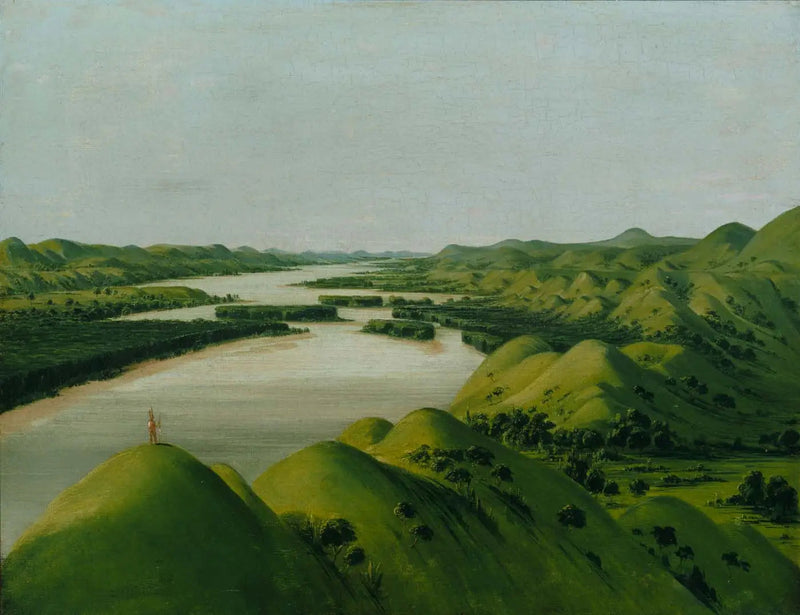 River Bluffs, at 1,320 miles above Saint Louis - George Catlin