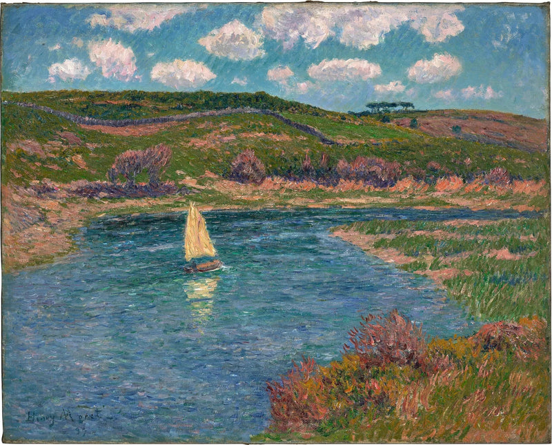 Pont-Aven River, Finistère - Henry Moret