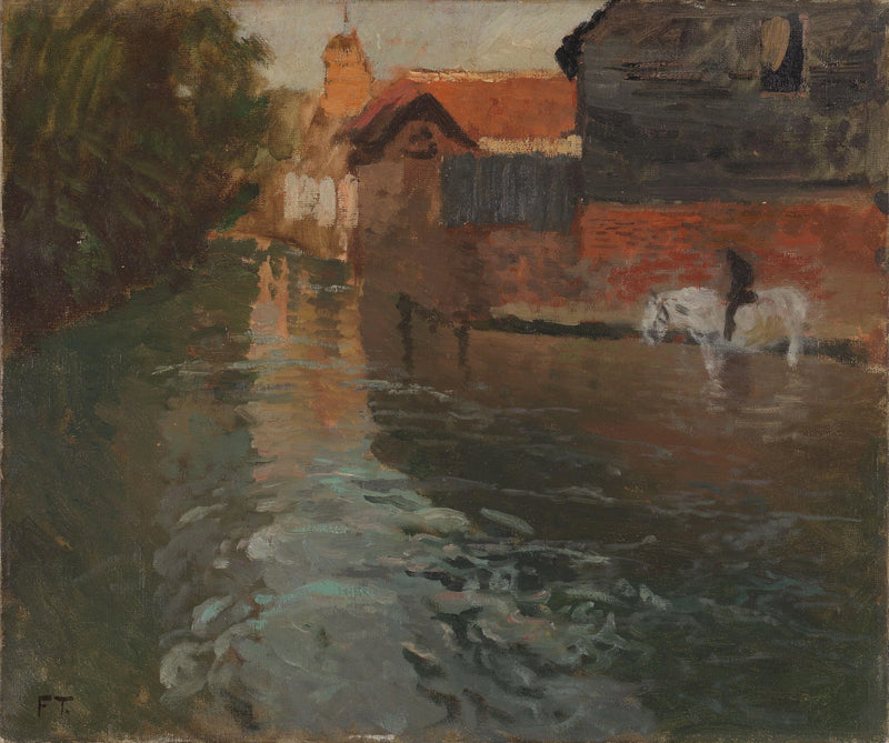 River in northern France - Frits Thaulow
