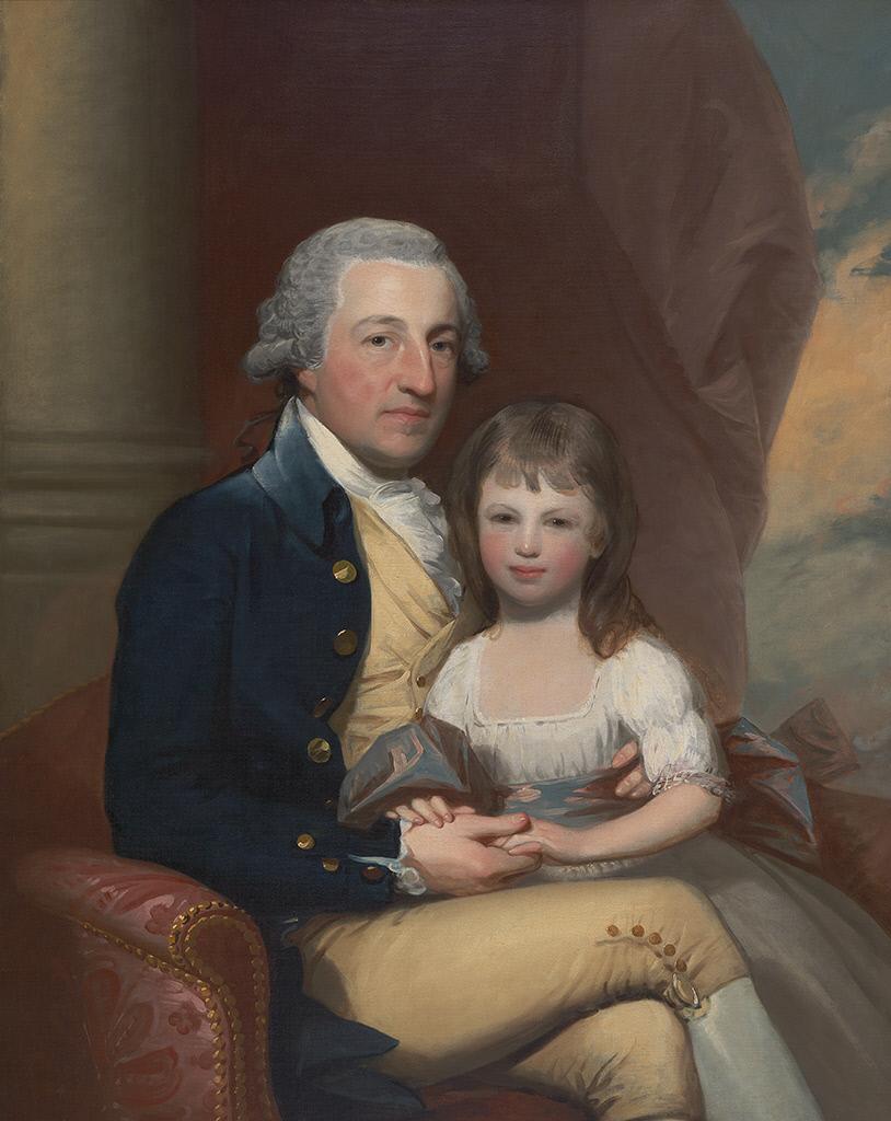 Robert Hare, Sr., and his daughter Martha - Gilbert Stuart