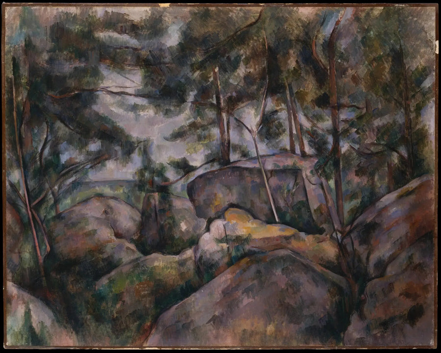 Rocks at Fontainebleau - Paul Cézanne