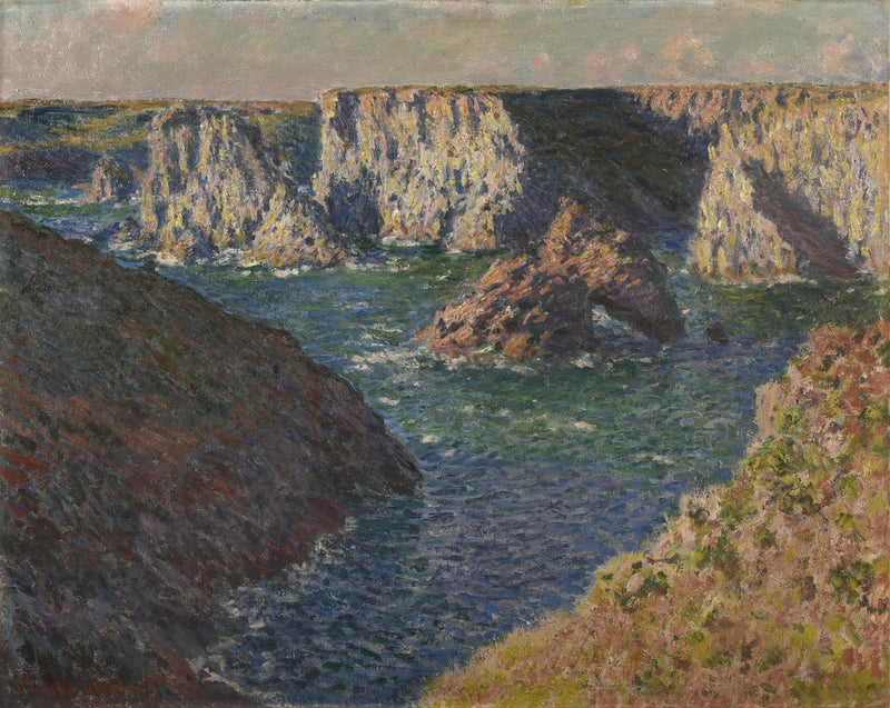 The Rocks of Belle-Île, the Wild Coast W1100 - Claude Monet