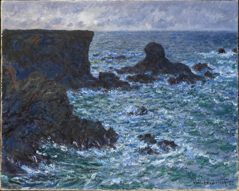 Rocks in Port-Coton, Lion Rock W1091 - Claude Monet